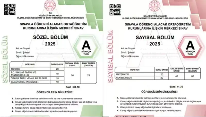LGS 2025 Sınavı Soru ve Cevap Anahtarı Yayın Tarihleri