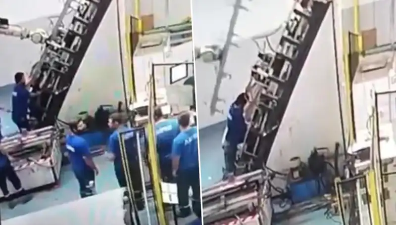 Fabrikada Dehşet Anları: Makine Sırtına Saplandı, Acil Müdahale Gerekti