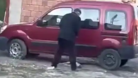 Sokak Ortasında Köpeğe Uygulanan Şiddet Gözler Önüne Serildi