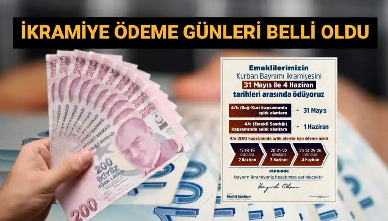 Emeklilere Bayram Müjdesi: 4 bin TL İkramiye Ödeme Tarihleri Açıklandı!